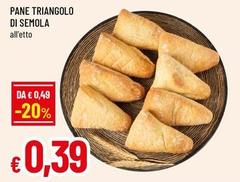 Pane Triangolo Di Semola